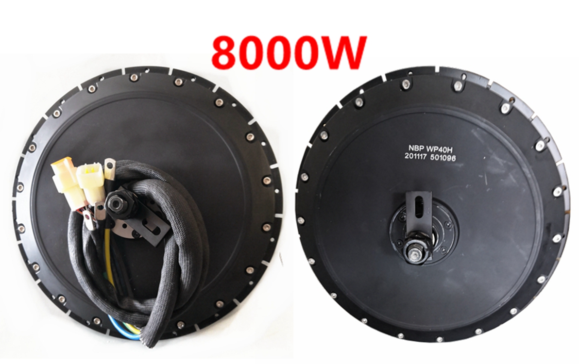 72V 8000W Brushless Hub Motor - الأسهم الأمريكية QS273 40H الذروة 8000