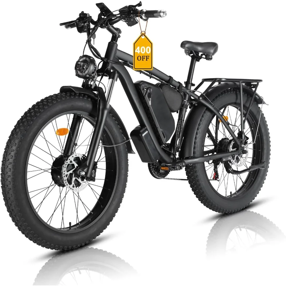 دراجة كهربائية للبالغين، محرك  - مراجعة Dual Motor Ebike Kit 2000W وسعره