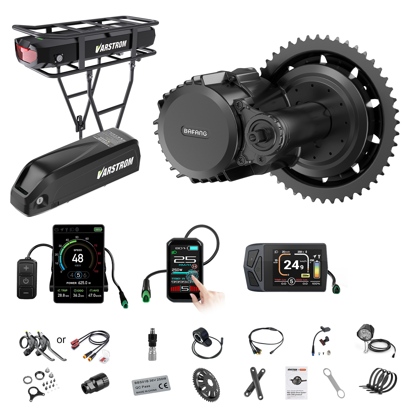 [الشحن إلى الولايات المتحدة] ط - مراجعة Torque Sensor Mid Drive Motor Kit وسعره