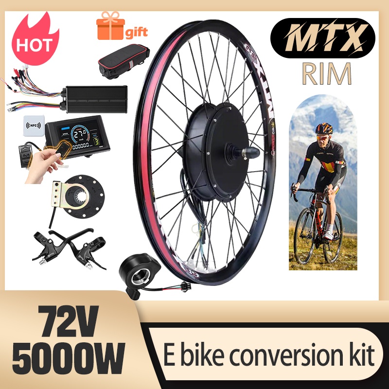 طقم تحويل الدراجة MTX39 E 72 ف - مراجعة 5000W Hub Motor Kit 72V وسعره
